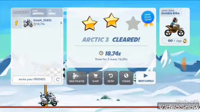 Делаю сальто в игре Bike Race смотреть онлайн