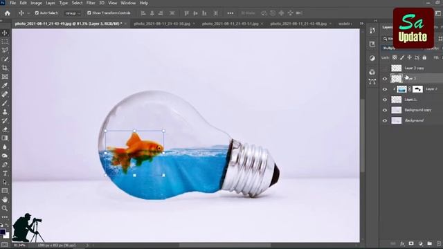 water splash in bulb with photoshop | Photoshop Tutorial | Photo Manipulation | SA Update смотреть онлайн