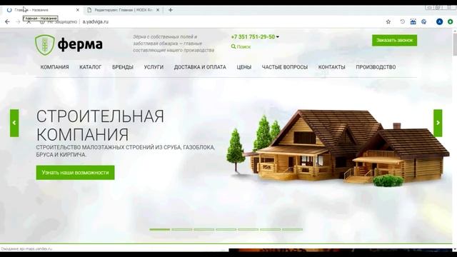 08 Как изменить заголовок во вкладке на главной странице . Ядвига.Стартовый пакет 2.0 смотреть онлайн