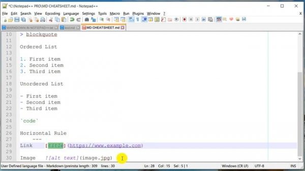 MARKDOWN BASICS: Tips To Enable Notepad++ Markdown Preview And Syntax Highlighting
