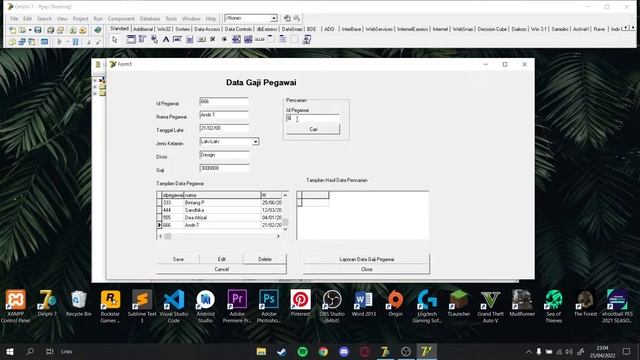 Delphi 7 - Program Sederhana Olah Data смотреть онлайн