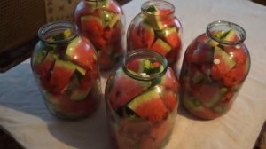 Арбузы  консервированные с аспирином.