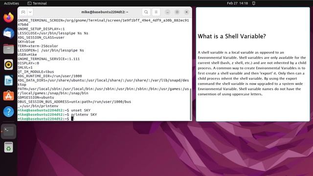 Linux Intro to Environmental Variables смотреть онлайн