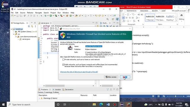 Tutorial Membuat Java lokal host menghubungkan server ke client menggunakan software eclipse IDE смотреть онлайн