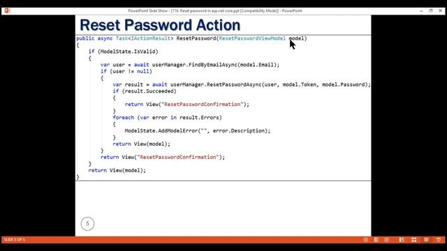 Reset password in asp net core смотреть онлайн