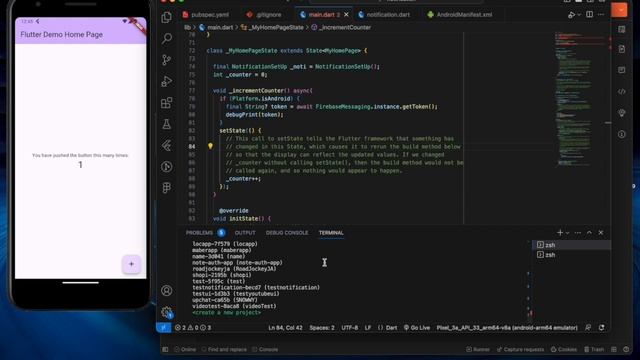Firebase Cloud Messaging Setup from Server to The Flutter App смотреть онлайн