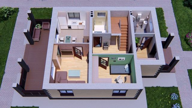 Проект двухэтажного дома площадью, 227 м2. Сколько стоит построить кирпичный дом в 2023 г. ПД-50 смотреть онлайн