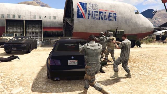 US Army vs Zombies in Boneyard! - GTA 5 NPC Wars смотреть онлайн