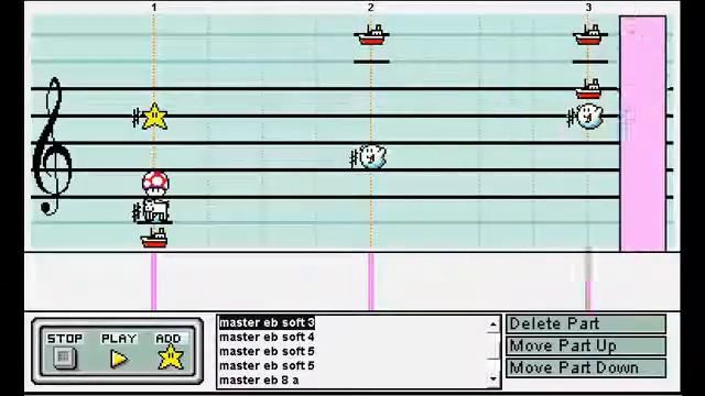 Master Of Puppets by Metallica (Instrumental Eb Tuning) on Mario Paint Composer смотреть онлайн