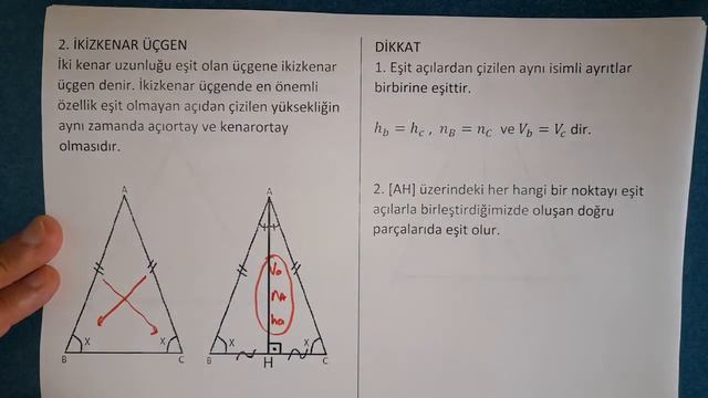GEOMETRİ DERSLERİ-ÜÇGENDE AÇI 1 смотреть онлайн