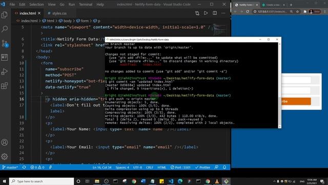 Collect Form Data On Netlify | Netlify Tutorial смотреть онлайн