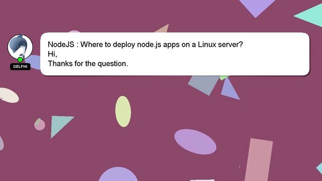 NodeJS : Where to deploy node.js apps on a Linux server? смотреть онлайн