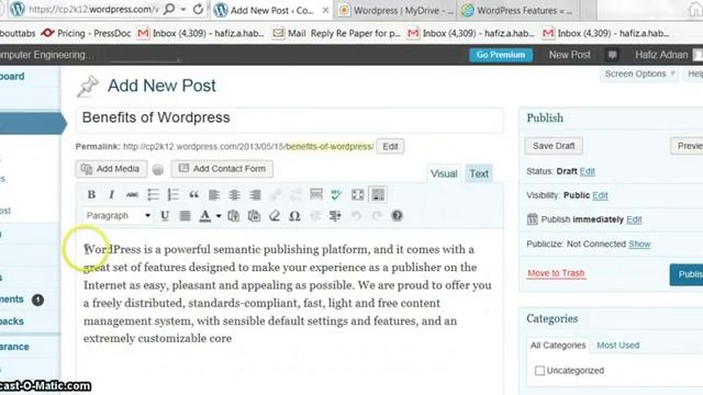 How to post on WordPress 5.3.0 Latest version 2019 - Full Tutorial step by Step #WordPress смотреть онлайн