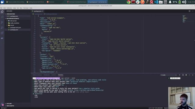 Configurando ESLint смотреть онлайн