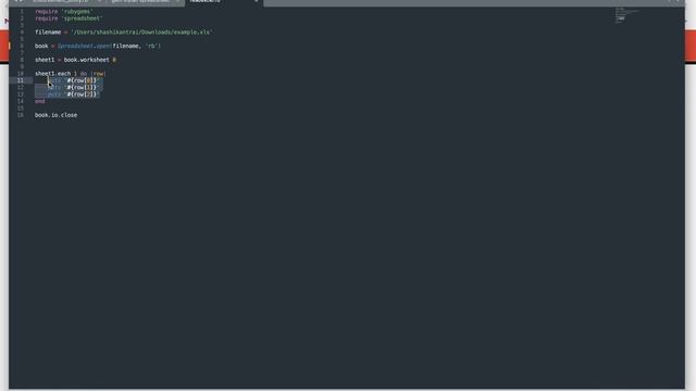 How to read, write and update data from an excel file using ruby смотреть онлайн