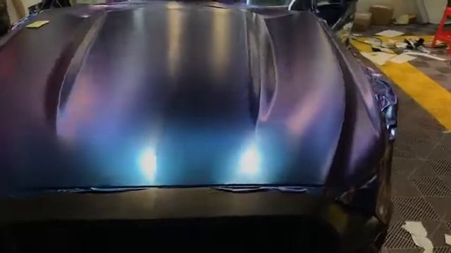 CARLIKE CL-CE-02 Matte Chameleon Light Blue to Purple car wrap vinyl смотреть онлайн