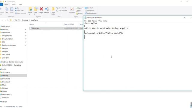 Java Tutorial 3: Java Program to Print "Hello World" смотреть онлайн