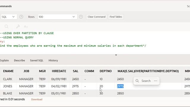 Oracle SQL Over Partition By Clause Part1 смотреть онлайн
