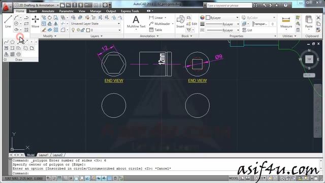 AutoCAD Essential Training Polygon Tools #24 смотреть онлайн