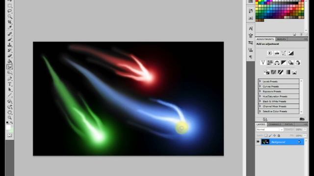 Light Balls - Photoshop CS5 Beginner Tutorial смотреть онлайн
