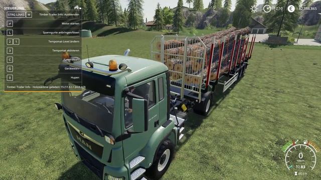 LS19 Modvorstellung - Timber Trailer Info Script - LS19 Mods смотреть онлайн