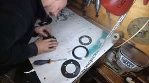 Замена колодок сцепления приводной обгонной муфты квадроцикла.