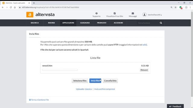 Caricare i file su Altervista смотреть онлайн