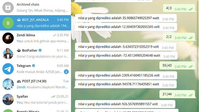 BOT TELEGRAM PREDIKSI TEGANGAN DAN ARUS MENGGUNAKAN GITHUB DAN HEROKU.COM смотреть онлайн