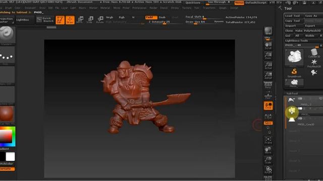 ZBrush как сделать разборную модель. смотреть онлайн