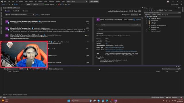 C# .Net Core CRUD API Project Setup Part 1 смотреть онлайн