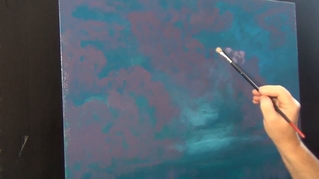 Как написать красивые облака МОРСКОЙ ПЕЙЗАЖ Мастер класс. How to write beautiful clouds. SEASCAPE. смотреть онлайн