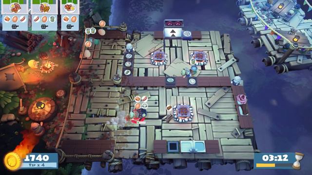 Overcooked! 2 - Campfire Cook Off 3-4 (2 Players) Score: 3520