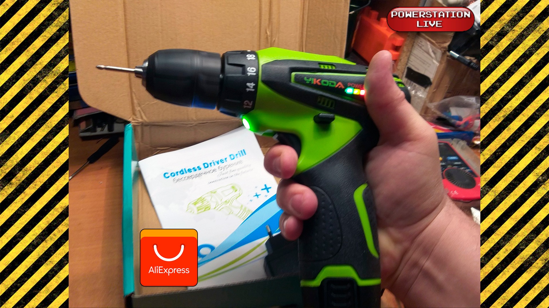 Шуроповёрт YIKODA 12 В. Посылки с АЛИ (спешл). смотреть онлайн