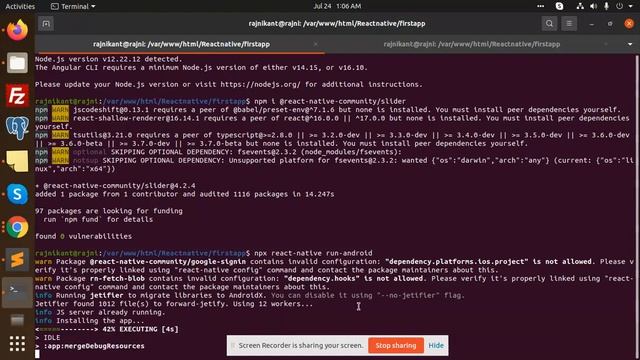 ERROR Invariant Violation: requireNativeComponent: "RNCSlider" was not found in the UIManager. смотреть онлайн