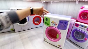 Стираем в детской стиральной машинке с водой!