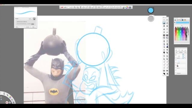 Adam West Tribute Batman Sketch speedup смотреть онлайн