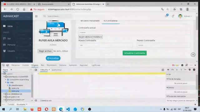 20. Creando un sistema compra y venta PHP + AJAX - Traer y Editar Datos Profile Parte 3 смотреть онлайн