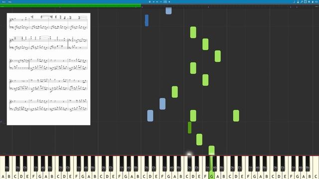 Крылатые Качели ( переложение для пианино, synthesia ) смотреть онлайн
