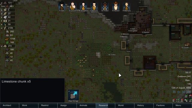 Rimworld Alpha 17 Live! No Turrets, No Traps Cassandra Extreme. Tribal Run! смотреть онлайн