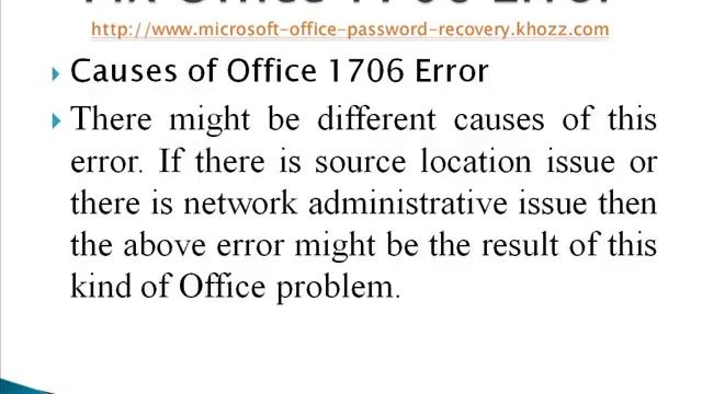 How to Fix Office 1706 Error смотреть онлайн