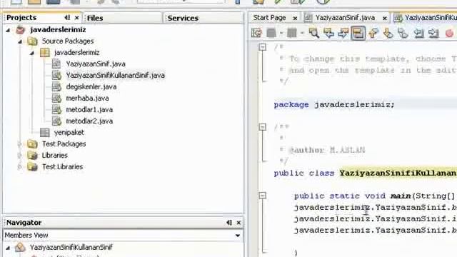 ders 6 java class kullanimi 2 смотреть онлайн