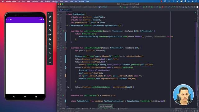 Implementado ViewBinding em Adapter no Android Studio - ( Java / Kotlin ) смотреть онлайн
