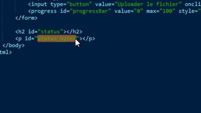 BARRE DE PROGRESSION (D'UPLOAD DE FICHIER) DYNAMIQUE EN HTML5 смотреть онлайн