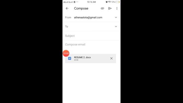 How to send Resume in Gmail | Using android phone смотреть онлайн