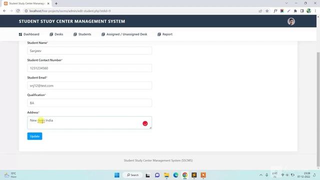 Student study Center Management System using PHP and MySQL | PHPGurukul смотреть онлайн