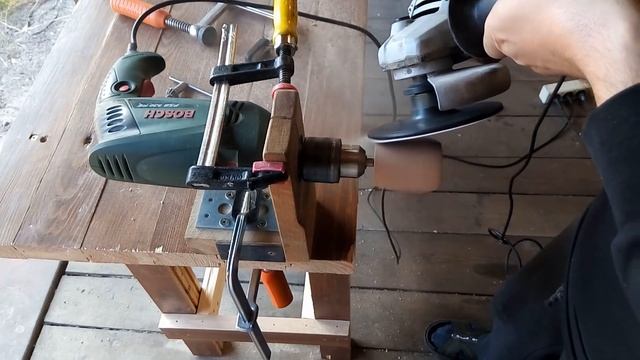 Как сделать круглую ручку без токарного станка. How to make the knob (round handle) without a lathe смотреть онлайн
