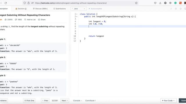 Sliding Window Technique - Leetcode 3. Longest Substring Without Repeating Characters (Arabic) смотреть онлайн