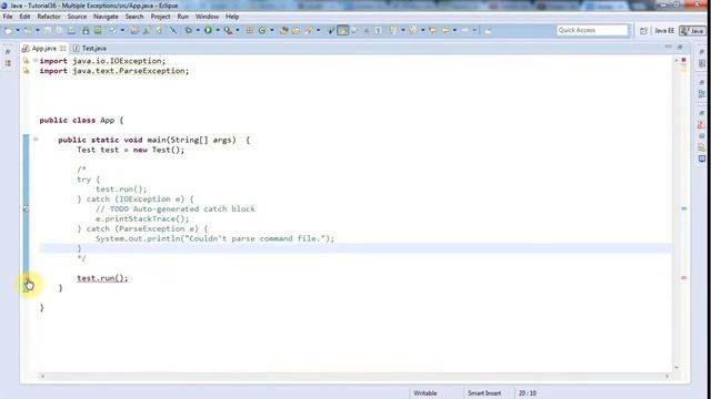 Tutorial 39 - Multiple Exceptions смотреть онлайн