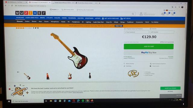 Let´s order a guitar together, SX ST 57 stratstyle guitar смотреть онлайн
