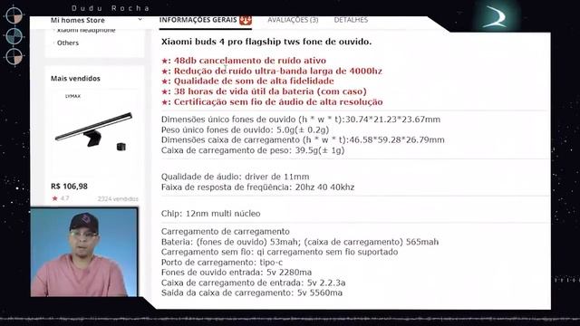 XIAOMI BUDS 4 PRO. O FONE DE OUVIDO para bater os AIRPODS. Melhor que a XIAOMI JÁ FEZ! смотреть онлайн